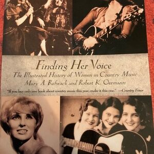 VINTAGE! Finding Her Voice-Illustrated History of Women in Country Music Book